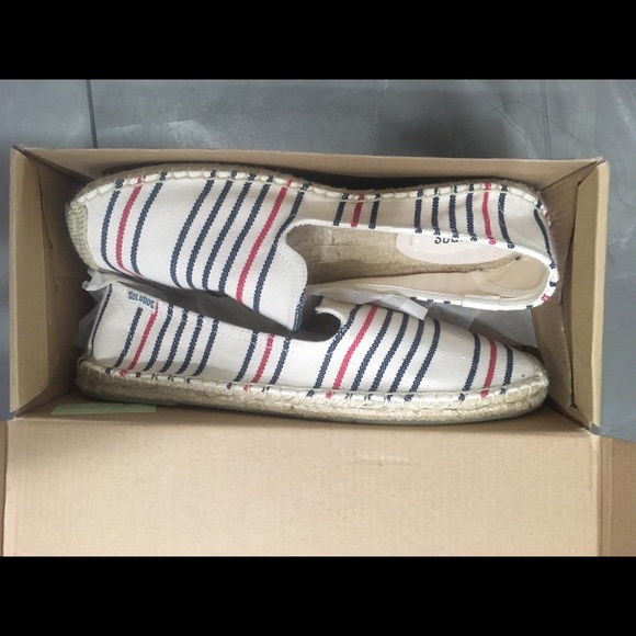 BNWT Soludos Striped Espadrille Slipper Style - Picture 3 of 5
